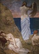 Pierre Puvis de Chavannes, unga flicko vid havet